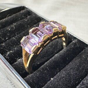 10K Gold and Amethyst Ring